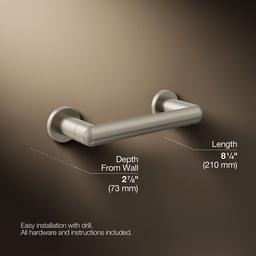 Kohler KuminE Toilet paper holder - Vibrant Brushed Nickel - image 3