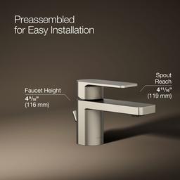 Kohler | Parallel | Bathroom Sink Faucet - Vibrant Brushed Nickel - image 3