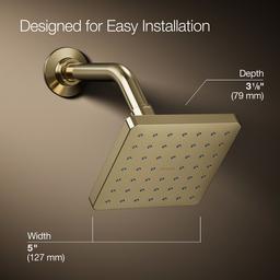 Kohler | Parallel | Shower Head - Vibrant French Gold - image 3