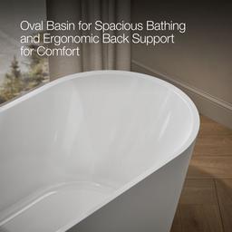 Evok 66'' x 30'' freestanding bath - image 8