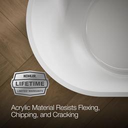 Evok 66'' x 30'' freestanding bath - image 9