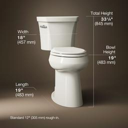 Kohler | Highline | Two Piece Toilet - Biscuit - image 3