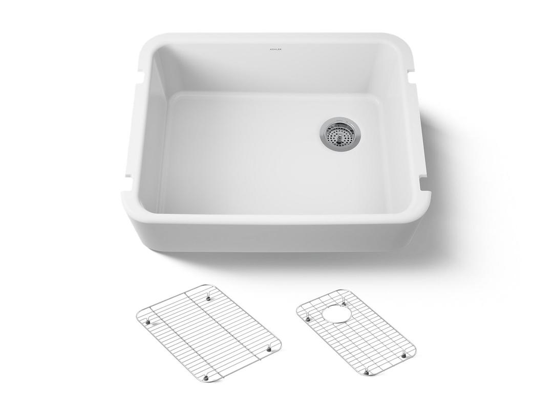 Kohler Ironridge 28 in. Undermount Single-Bowl Farmhouse Kitchen Sink - White by Kohler
