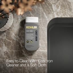 Kohler Ironridge 28 in. Undermount Single-Bowl Farmhouse Kitchen Sink - Thunder Grey - image 4