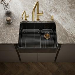 Kohler Ironridge 28 in. Undermount Single-Bowl Farmhouse Kitchen Sink - Black - image 2