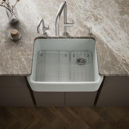 Kohler Ironridge 28 in. Undermount Single-Bowl Farmhouse Kitchen Sink - Ice Grey - image 2