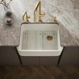 Kohler Ironridge 28 in. Undermount Single-Bowl Farmhouse Kitchen Sink - Biscuit - image 2