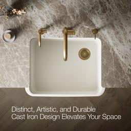 Kohler Ironridge 28 in. Undermount Single-Bowl Farmhouse Kitchen Sink - Biscuit - image 4