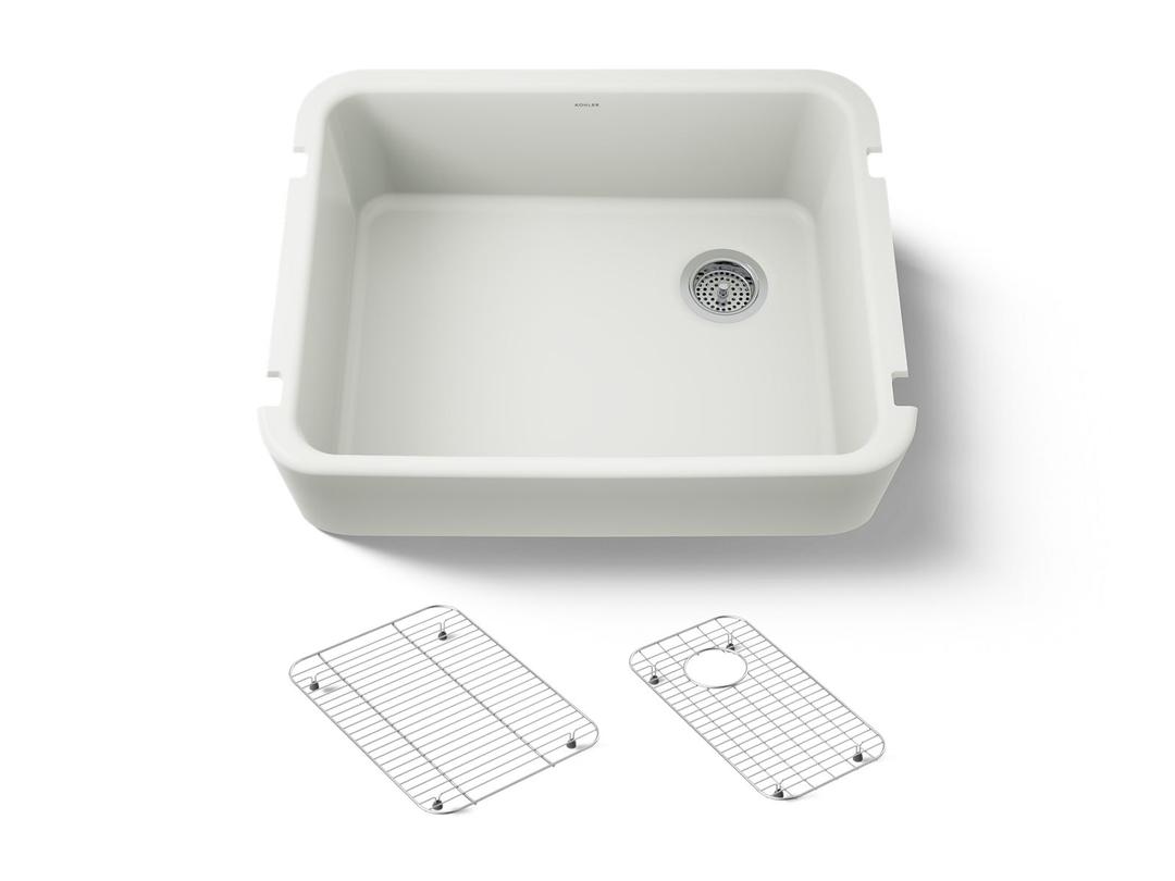 Kohler Ironridge 28 in. Undermount Single-Bowl Farmhouse Kitchen Sink - Dune by Kohler