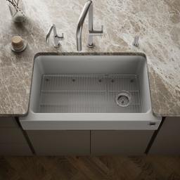 Kohler Cairn Undermount single-bowl farmhouse kitchen sink - Matte Grey - image 2