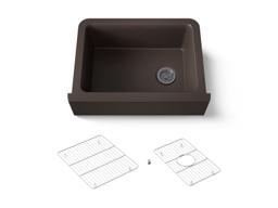 Kohler Cairn 29-11/16'' undermount single-bowl farmhouse kitchen sink - Matte Brown - image 1