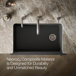 Cairn 34'' undermount single-bowl farmhouse kitchen sink with fluted design - image 4