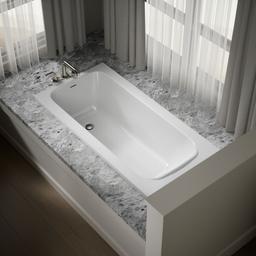 AvecE 60'' x 30'' drop-in bath - White - image 2