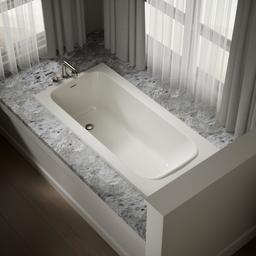 AvecE 60'' x 30'' drop-in bath - Biscuit - image 2