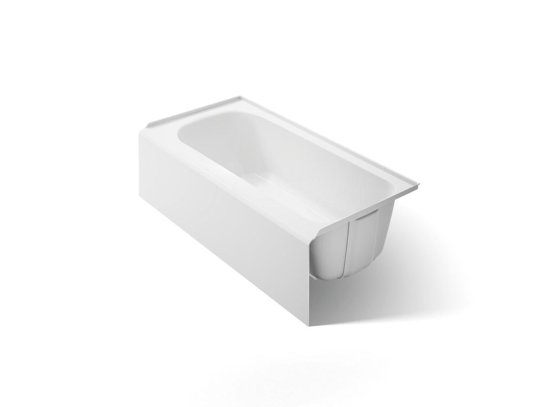 AvecE 60'' x 30'' alcove bath, right drain - White by Kohler