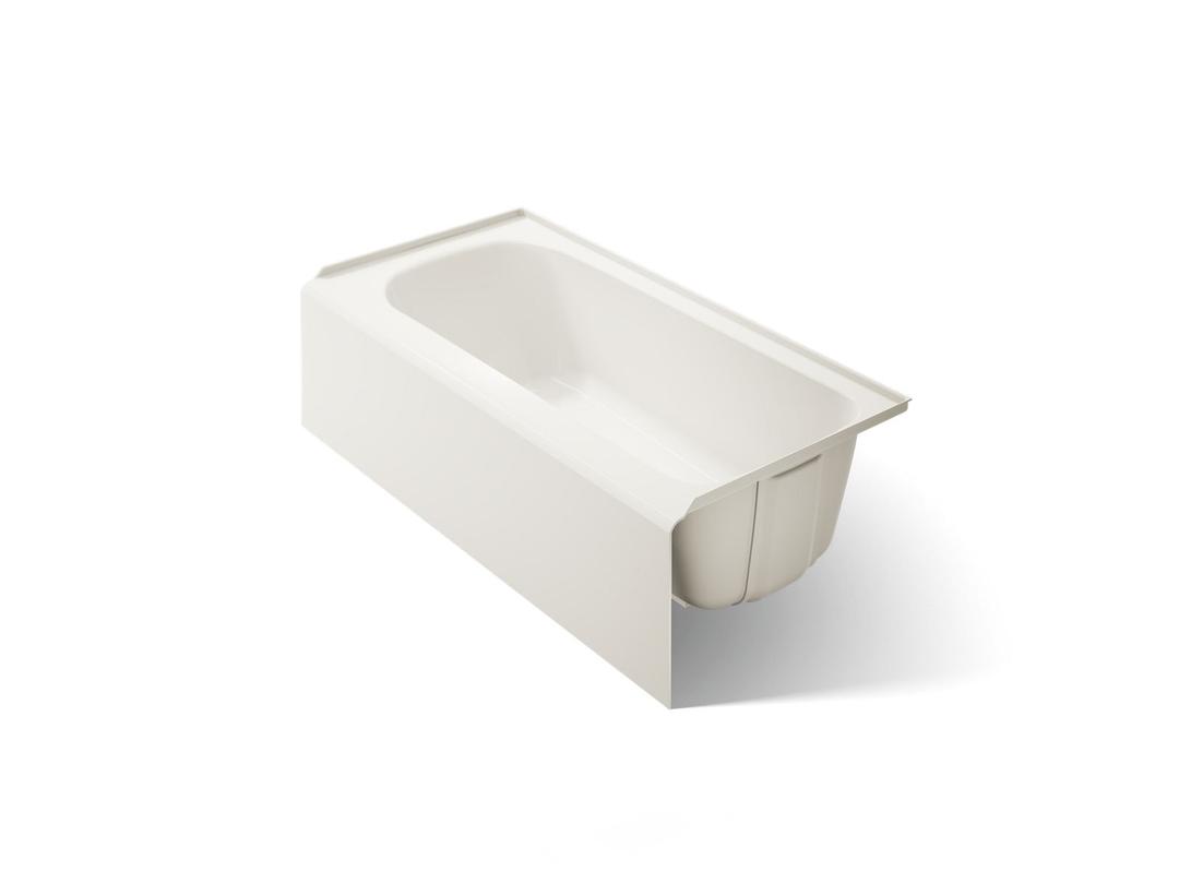 AvecE 60'' x 30'' alcove bath, right drain - Biscuit by Kohler