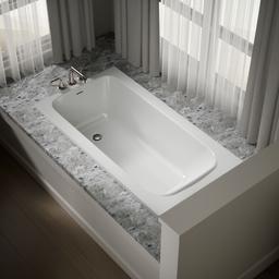 AvecE 60'' x 32'' drop-in bath - White - image 2
