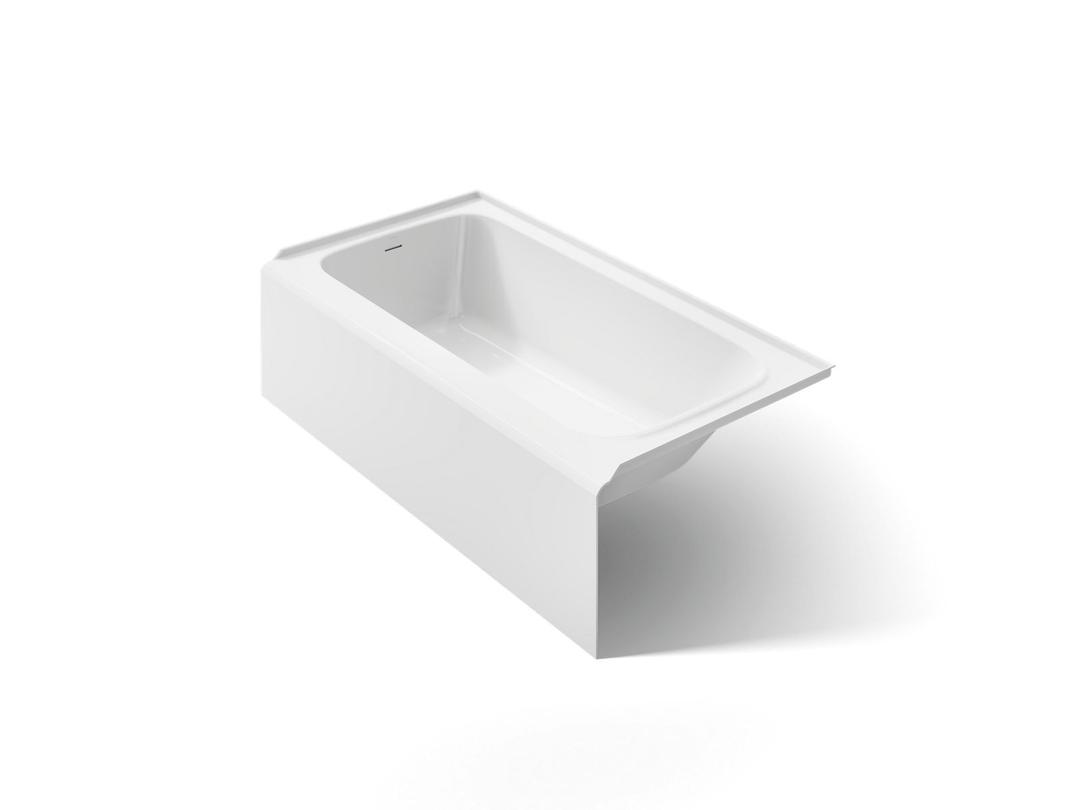 AvecE 60'' x 32'' alcove bath, left drain - White by Kohler