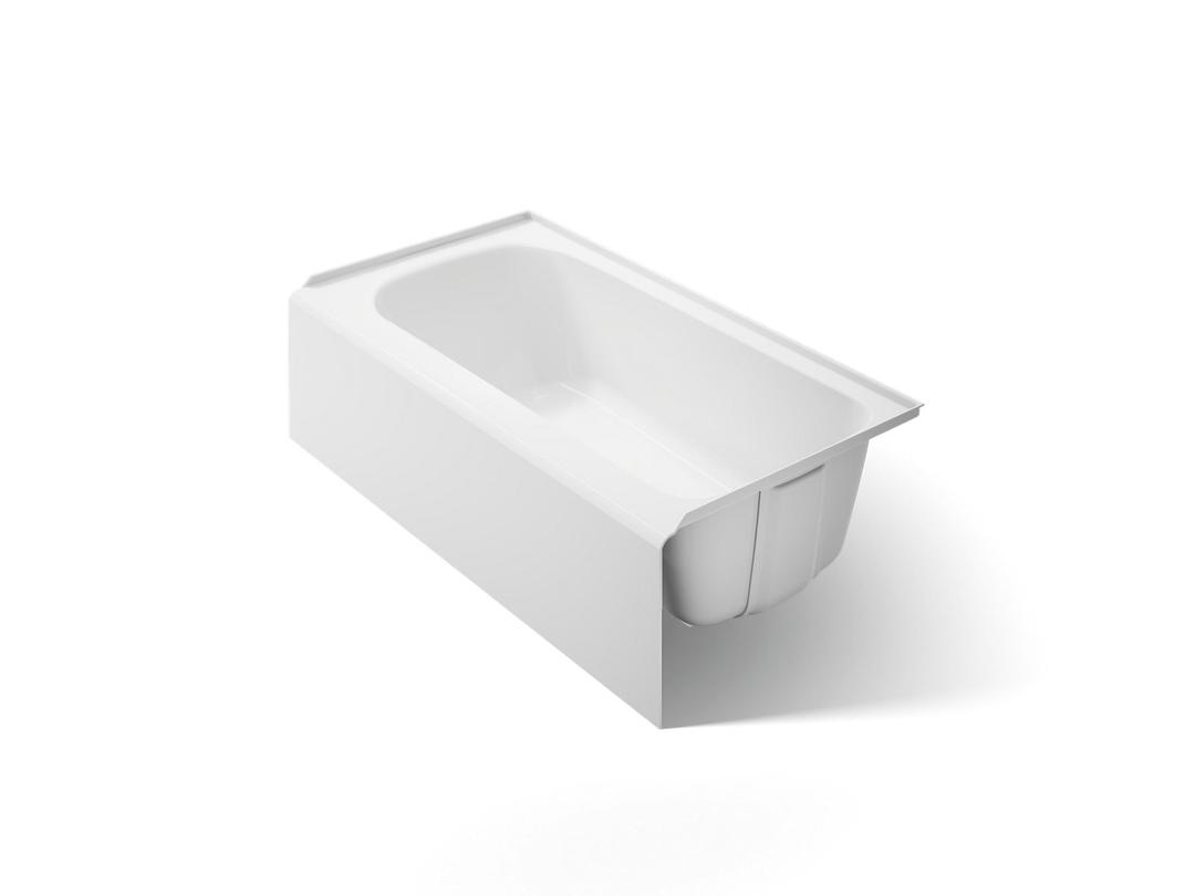AvecE 60'' x 32'' alcove bath, right drain - White by Kohler