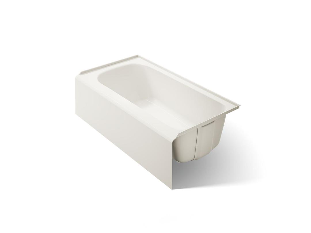 AvecE 60'' x 32'' alcove bath, right drain - Biscuit by Kohler
