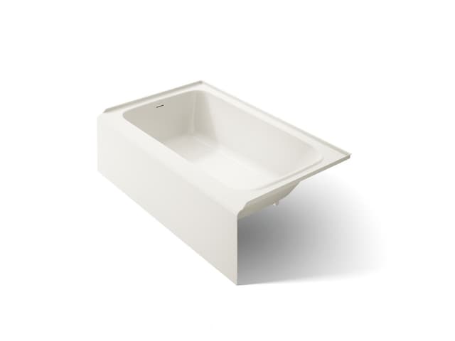 Kohler AvecE 60'' x 36'' alcove bath, left drain - Biscuit