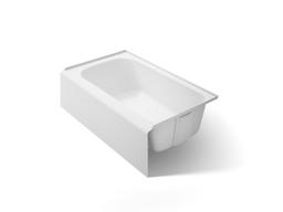 AvecE 60'' x 36'' alcove bath, right drain - White - image 1