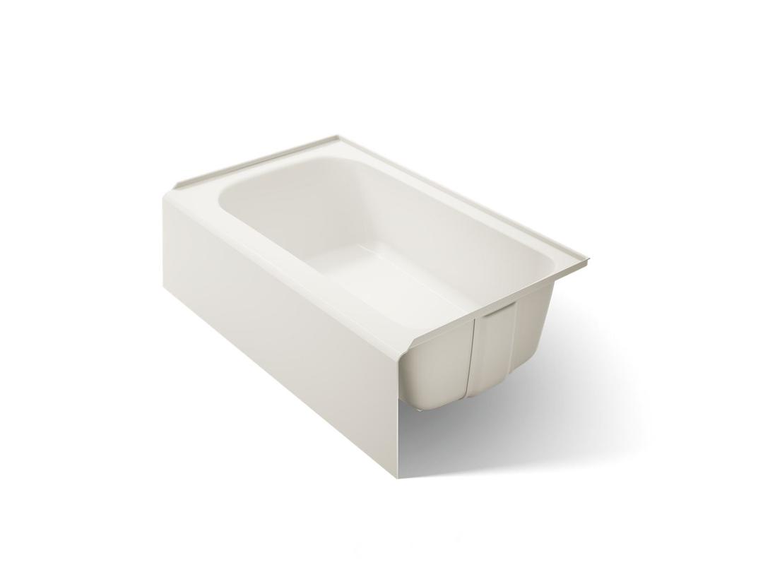 AvecE 60'' x 36'' alcove bath, right drain - Biscuit by Kohler