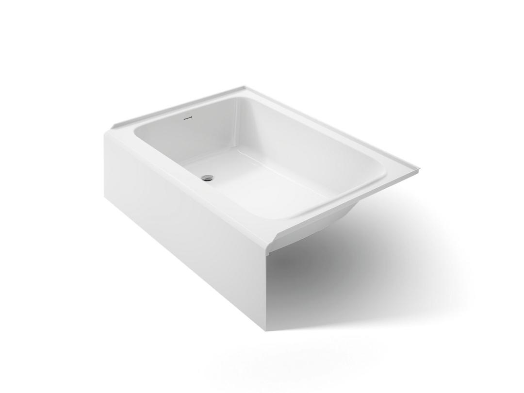 AvecE 60'' x 42'' alcove bath, left drain - White by Kohler