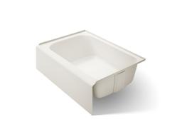 AvecE 60'' x 42'' alcove bath, right drain - Biscuit - image 1