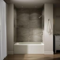 AvecE 60'' x 42'' alcove bath, right drain - Biscuit - image 4
