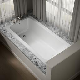 AvecE 72'' x 36'' drop-in bath - White - image 2