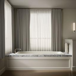 AvecE 72'' x 36'' drop-in bath - Biscuit - image 4