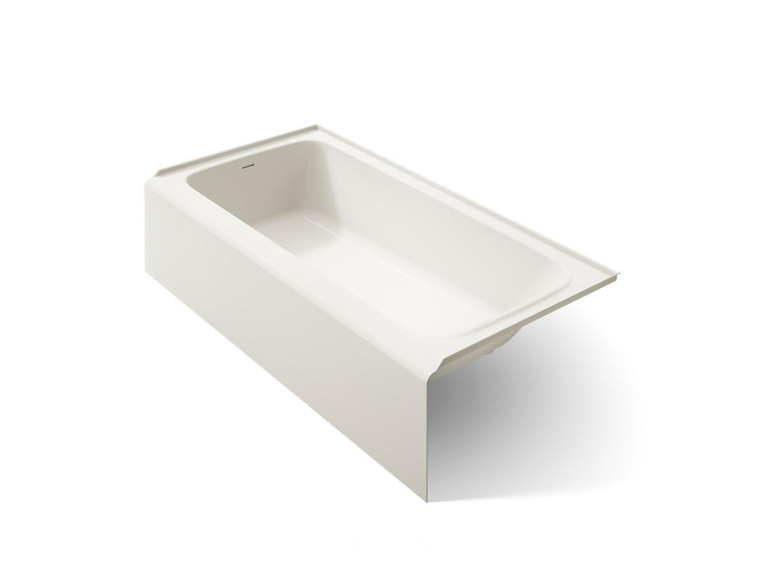 AvecE 72'' x 36'' alcove bath, left drain - Biscuit by Kohler