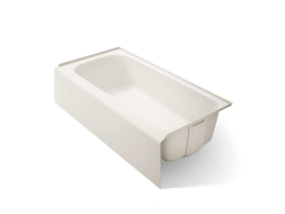 AvecE 72'' x 36'' alcove bath, right drain - Biscuit by Kohler