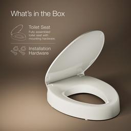 Elevated Quiet-CloseE elongated toilet seat - image 6