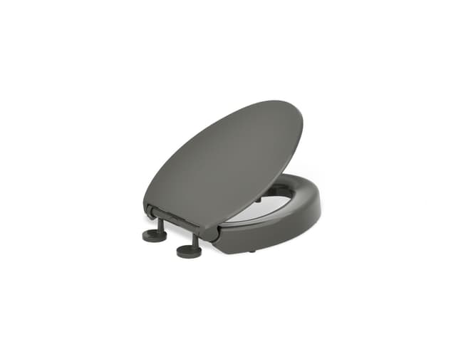 Kohler Elevated Quiet-CloseE elongated toilet seat - Thunder Grey