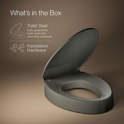 Elevated Quiet-CloseE elongated toilet seat - image 6