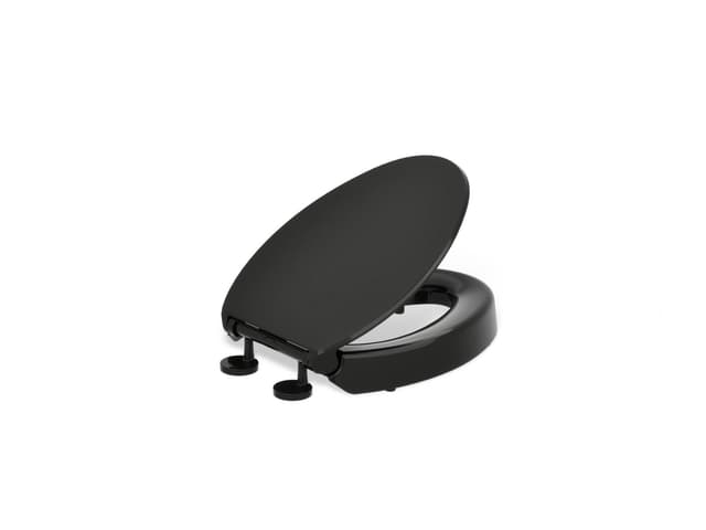 Kohler Elevated Quiet-CloseE elongated toilet seat - Black