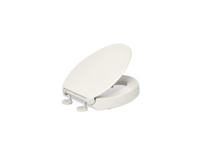 Kohler Hyten Elevated Quiet-CloseE elongated toilet seat - Biscuit