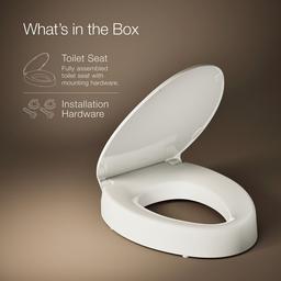 Hyten Elevated Quiet-CloseE elongated toilet seat - image 6