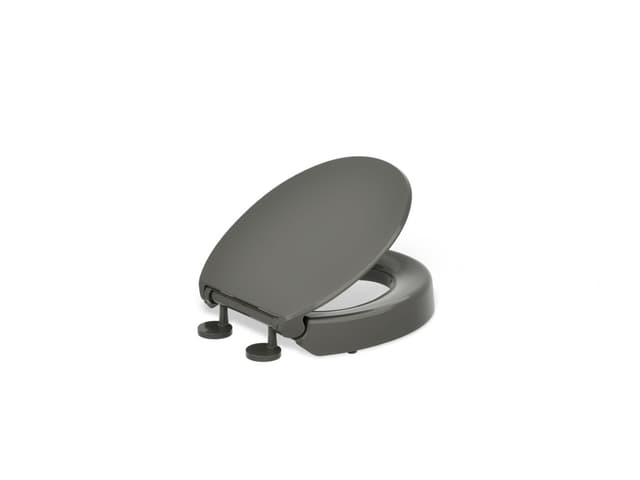 Kohler Elevated Quiet-CloseE round-front toilet seat - Thunder Grey
