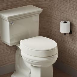 Hyten Elevated Quiet-CloseE round-front toilet seat - image 2