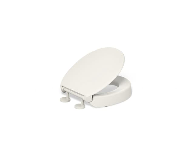 Kohler Hyten Elevated Quiet-CloseE round-front toilet seat - Biscuit