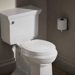 Kohler TrikoE Quiet-CloseE round-front toilet seat - White - image 2