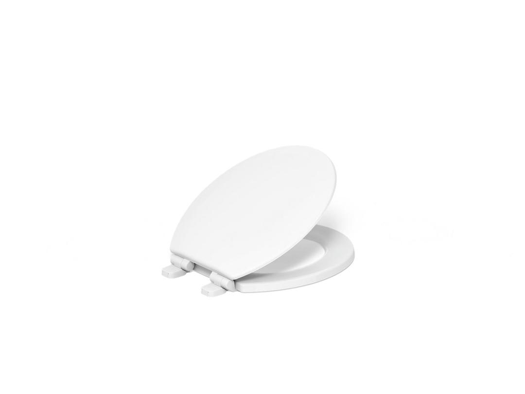 Kohler TrikoE Quiet-CloseE round-front toilet seat - White by Kohler