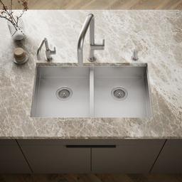 Kohler VaultE 32'' undermount double-bowl kitchen sink - Stainless Steel - image 2