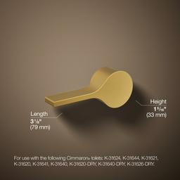 Kohler Cimarron Left-hand trip lever - Vibrant Brushed Moderne Brass - image 3