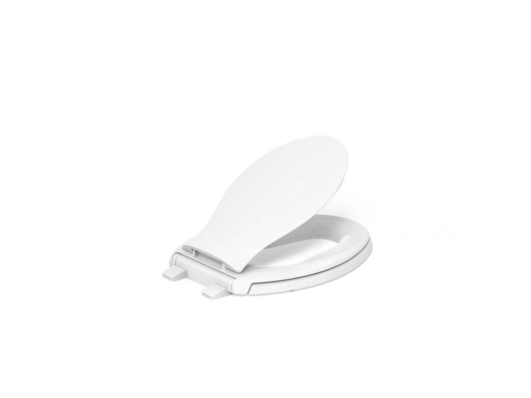 Kohler Transitions Nightlight ReadyLatch Quiet-CloseE elongated toilet seat - White by Kohler