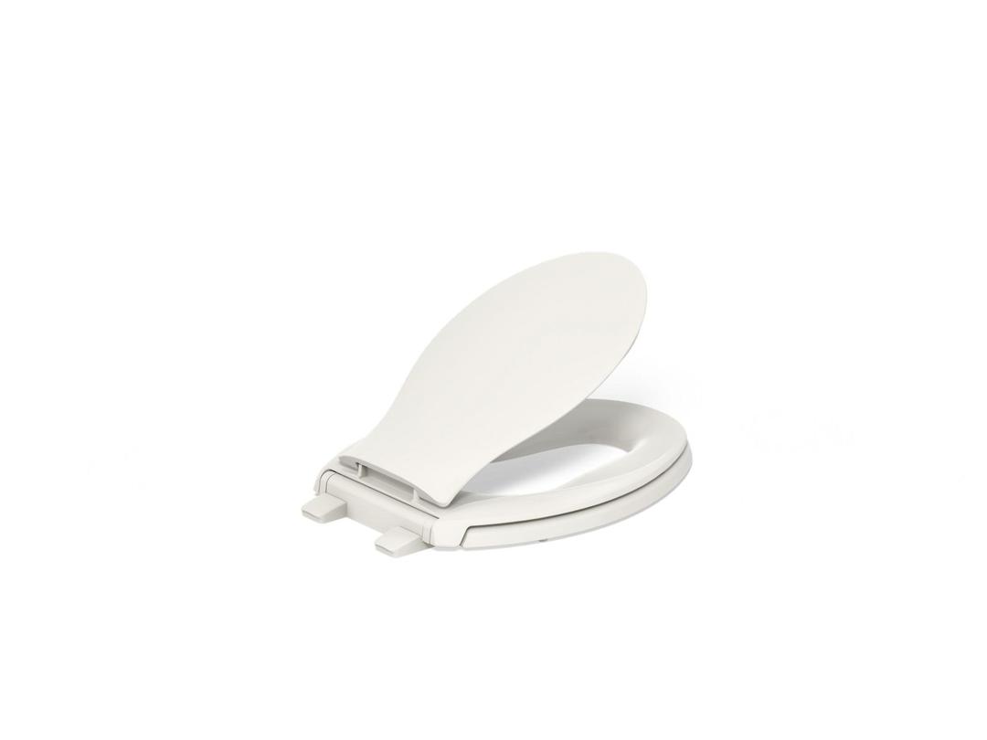 Kohler Transitions Nightlight ReadyLatch Quiet-CloseE elongated toilet seat - Biscuit by Kohler
