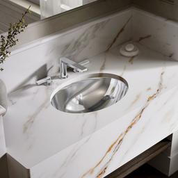 Kohler Rhythm 23-1/4'' oval undermount bathroom sink, no overflow - Not Applicable - image 2